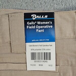 NEW GALLS Field Operative‎ Pants Women Khaki Size 16 Inseam 32